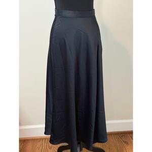 H & M Black A Line Maxi Skirt